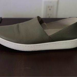 Eileen Fisher Panda Leather Slip-On Sneakers